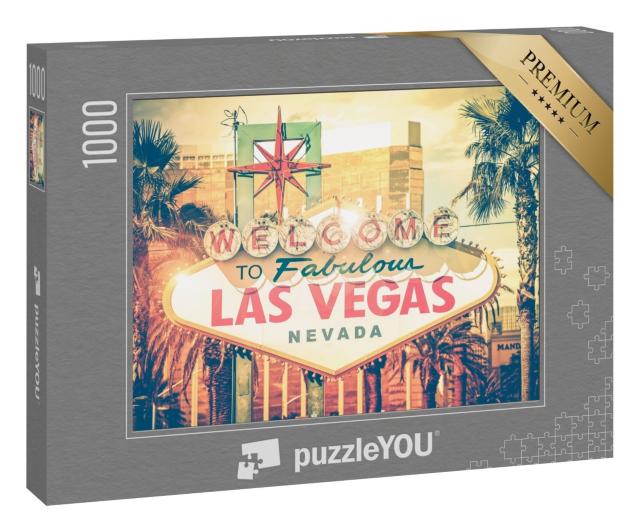 Puzzle 1000 Teile „Welcome to fabulous Las Vegas“