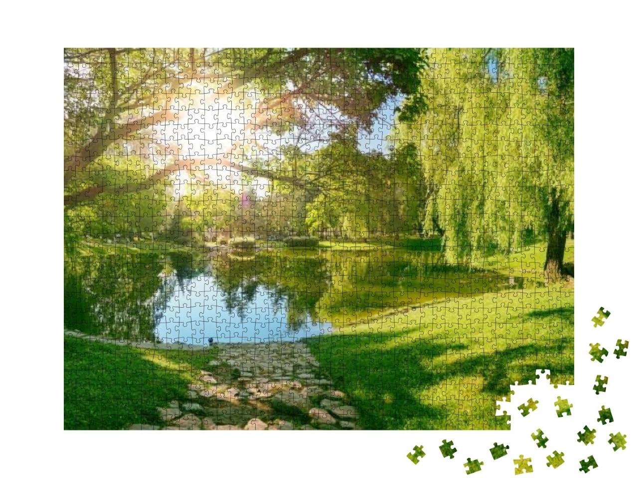 Puzzle 1000 Teile „Frühlingstag im Park“