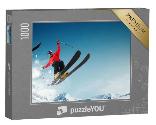 Puzzle 1000 Teile „Lifestyle: Snowboarding und Skifahren“