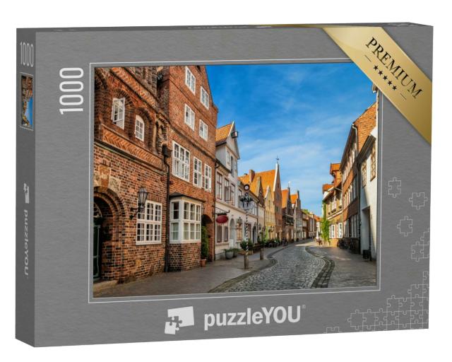Puzzle 1000 Teile „Straßen der Stadt Lüneburg, Deutschland“