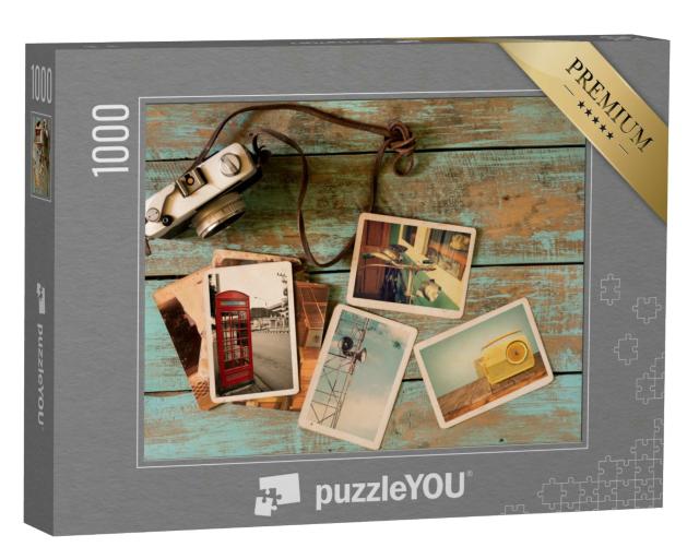 Puzzle 1000 Teile „Fotografien und Kamera“