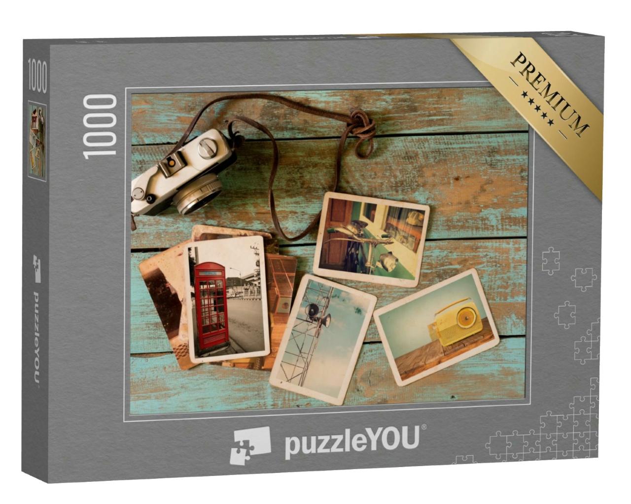 Puzzle 1000 Teile „Fotografien und Kamera“
