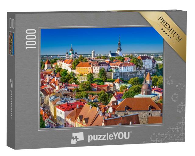 Puzzle 1000 Teile „Bezaubernde Altstadt von Tallinn, Estland“