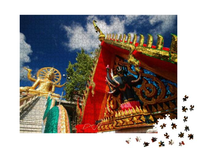 Puzzle 1000 Teile „Großer Buddha-Tempel in Koh Samui, Thailand“
