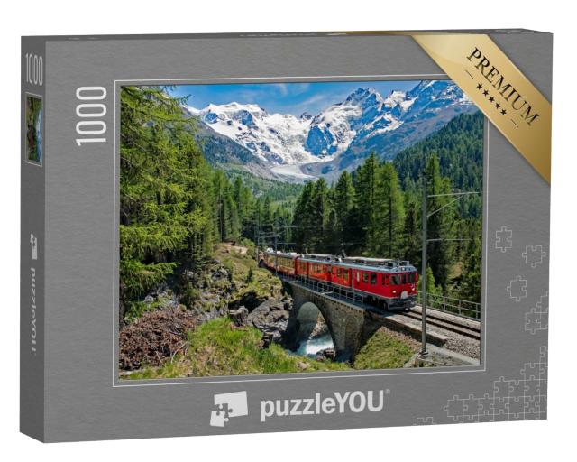 Puzzle 1000 Teile „Bernina Express, Schweiz“