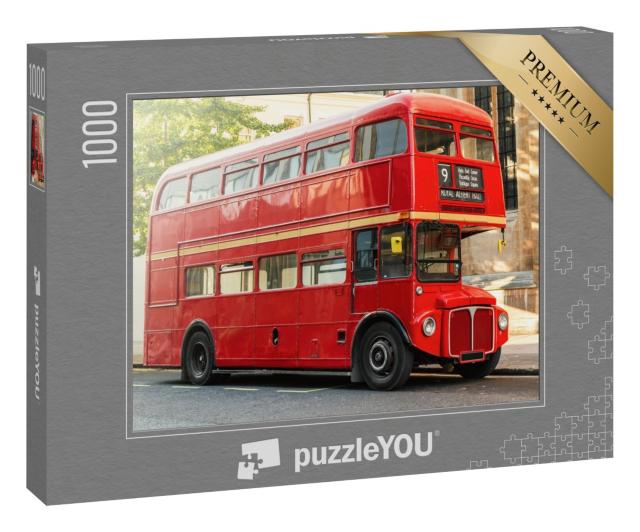 Puzzle 1000 Teile „Roter Doppeldeckerbus, London, Großbritannien“