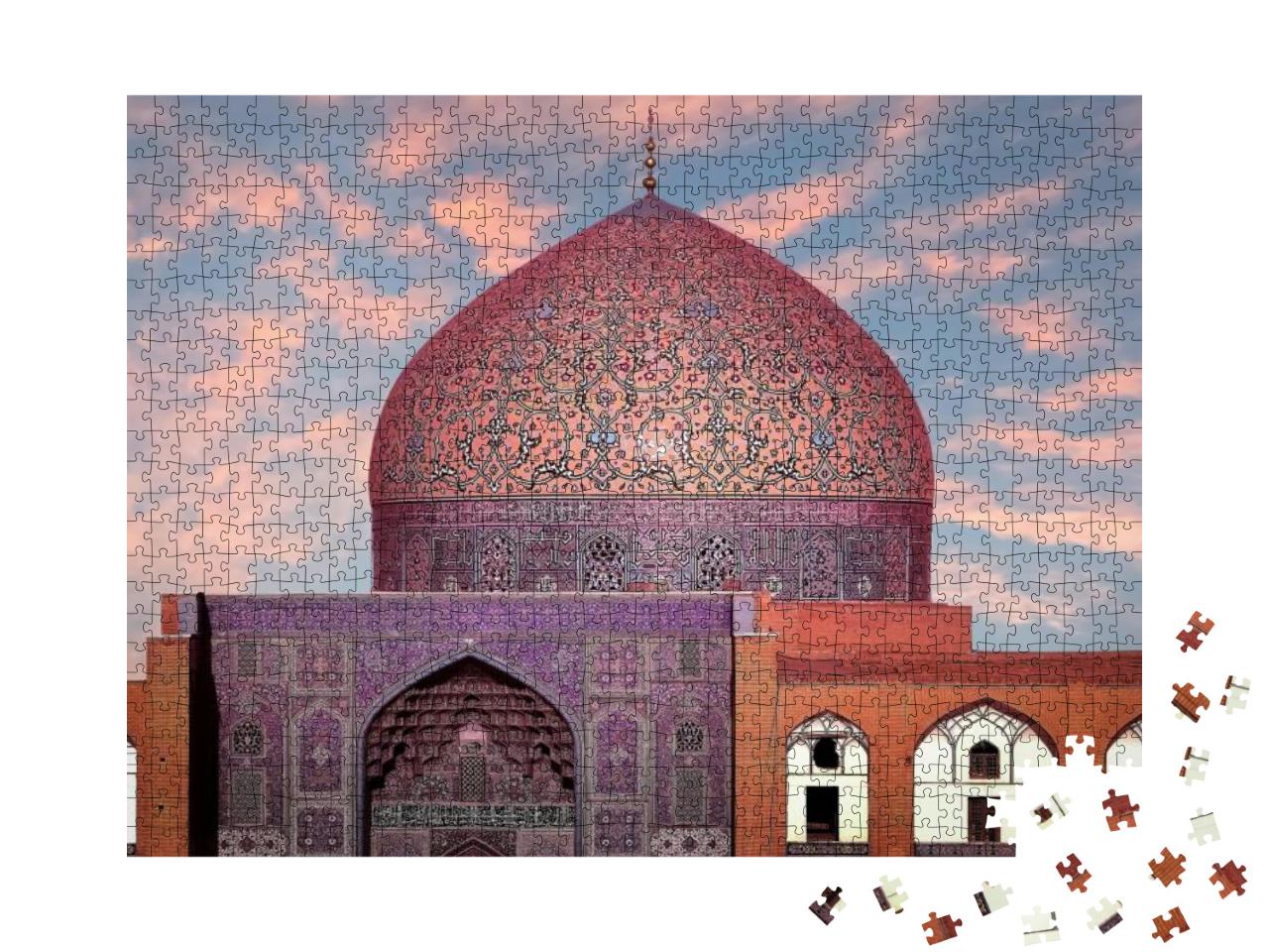 Puzzle 1000 Teile „Prächtige Kuppel der Scheich-Lotfollah-Moschee, Iran“
