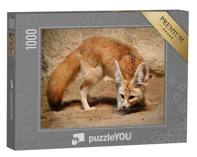 Puzzle 1000 Teile „Fennek-Fuchs auf der Jagd“