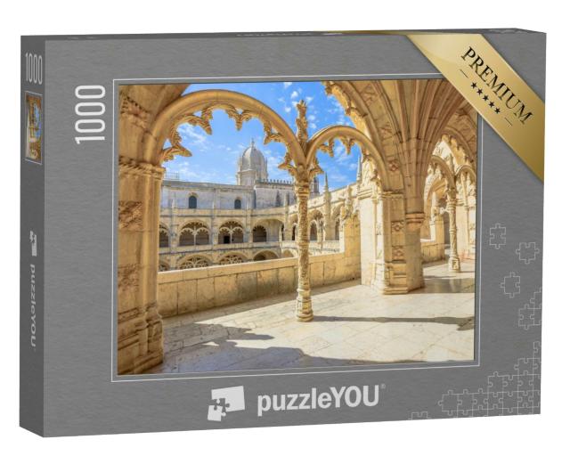 Puzzle 1000 Teile „Mosteiro dos Jeronimos, Wahrzeichen von Lissabon, UNESCO-Weltkulturerbe, Portugal“