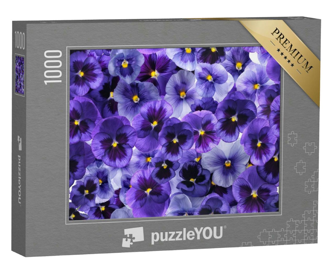 Puzzle 1000 Teile „Frische lila Veilchen-Blüten“
