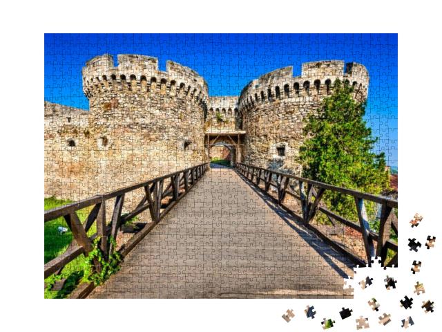 Puzzle 1000 Teile „Eingang der Festung Kalemegdan in Belgrad, Serbien“