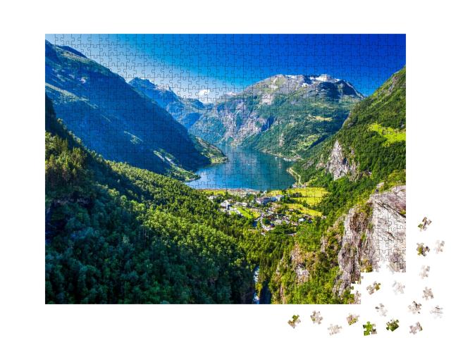 Puzzle 1000 Teile „Geirangerfjord in Norwegen“