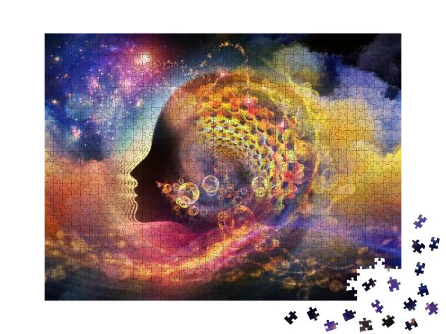 Puzzle 1000 Teile „Kreativität und Geist: Die Geometrie der Seele “