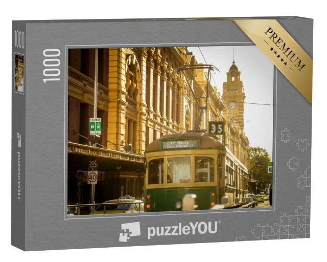 Puzzle 1000 Teile „Straßenbahn in Melbourne, Australien“