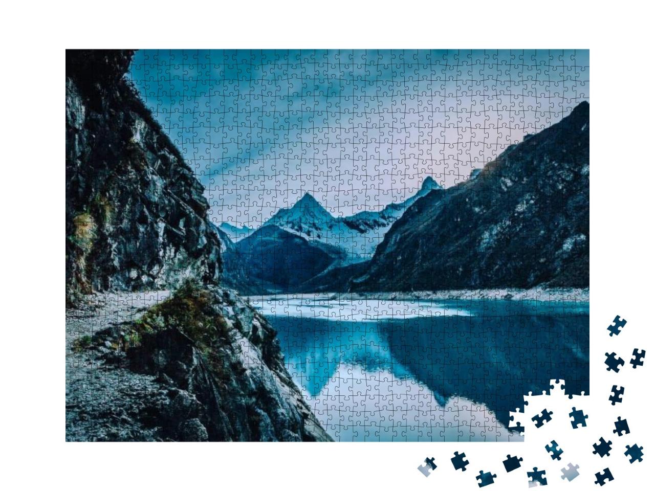 Puzzle 1000 Teile „Schöne Lagune Parón und der schneebedeckte Artesonraju, Peru“