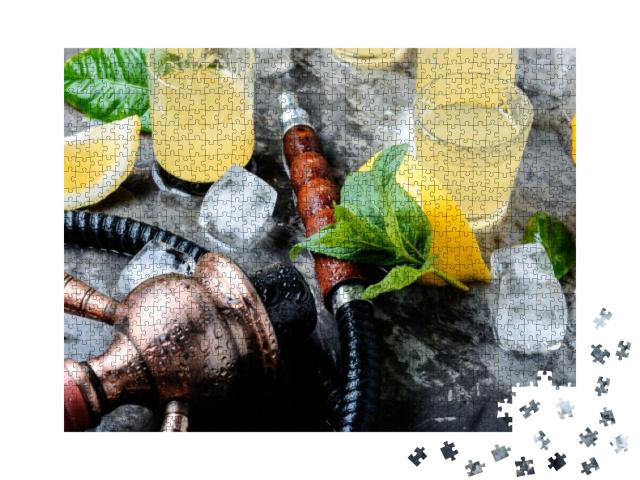 Puzzle 1000 Teile „Shisha und frische Getränke“