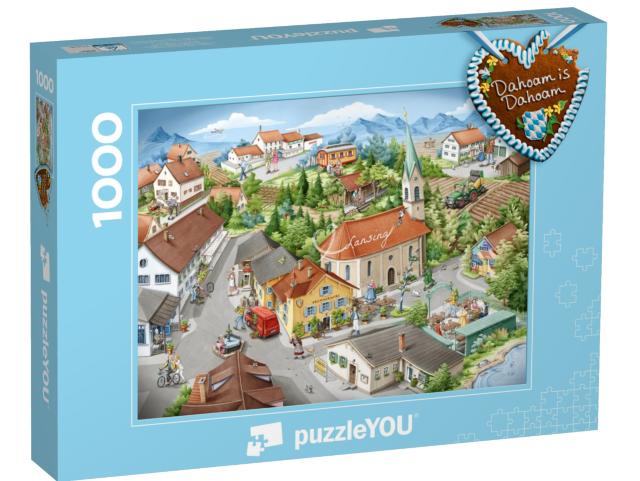 Puzzle 1000 Teile „Dahoam is Dahoam in Lansing“