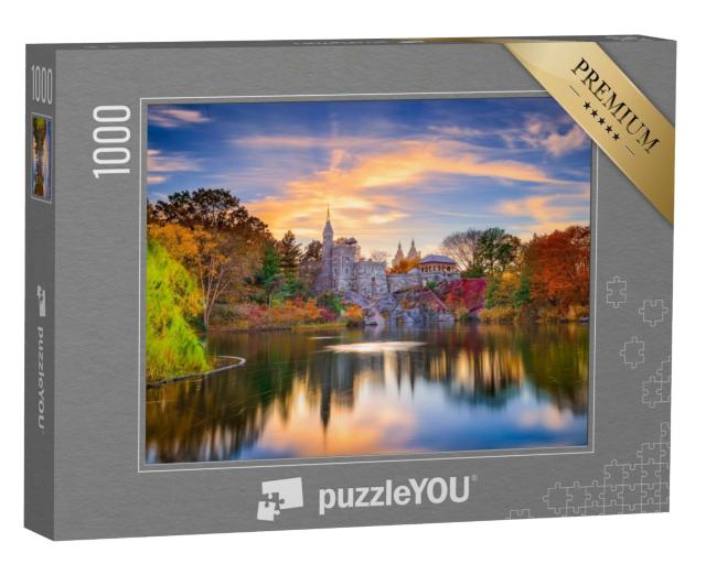 Puzzle 1000 Teile „Central Park, New York City am Schloss Belvedere“