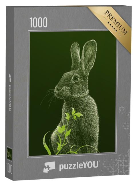 Puzzle 1000 Teile „Hase“