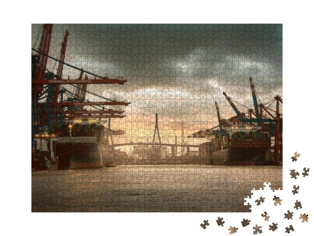 Puzzle 1000 Teile „Hamburger Hafen“