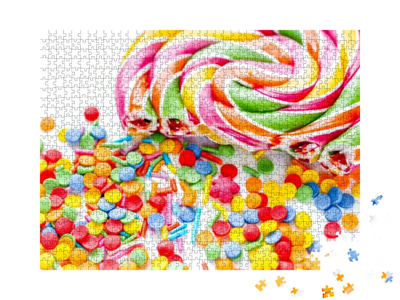 Puzzle 1000 Teile „Lutscher und Zuckerdekor“