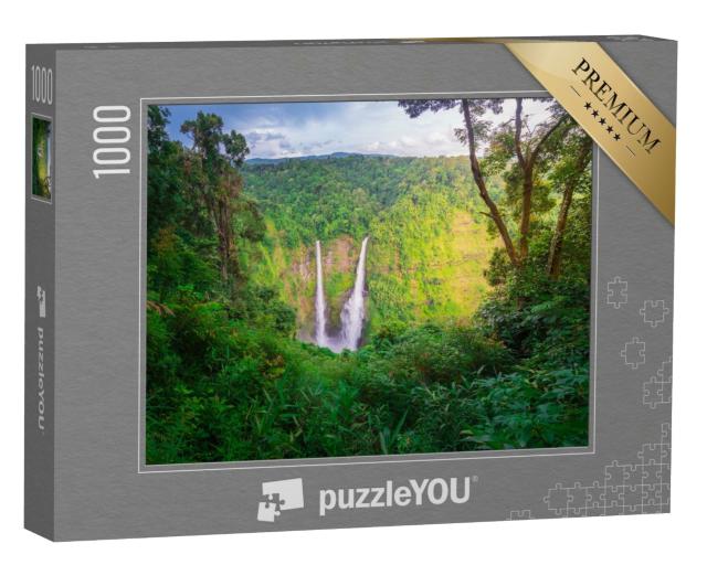 Puzzle 1000 Teile „Tad Fane Wasserfälle in Pakse, Südlaos“