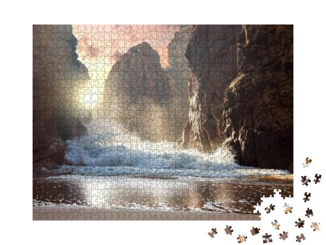 Puzzle 1000 Teile „Die Kraft des Meeres“