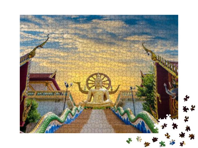 Puzzle 1000 Teile „Wat Phra Yai Koh Samui Surat Thani Thailand“