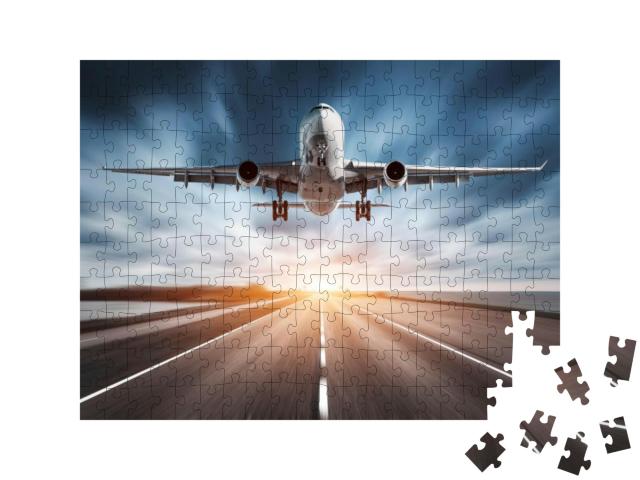 Puzzle 200 Teile „Flugzeug beim Start“