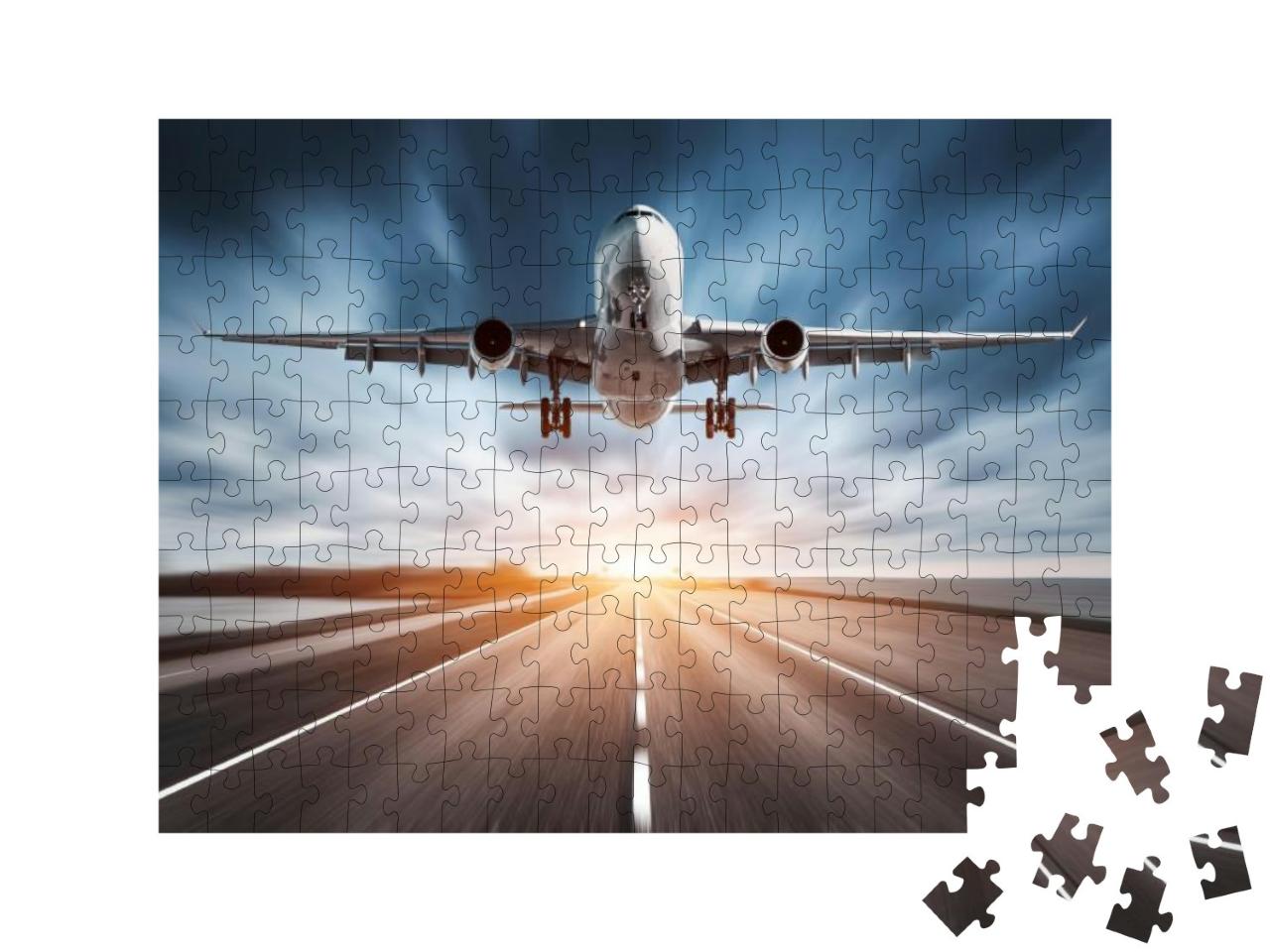 Puzzle 200 Teile „Flugzeug beim Start“