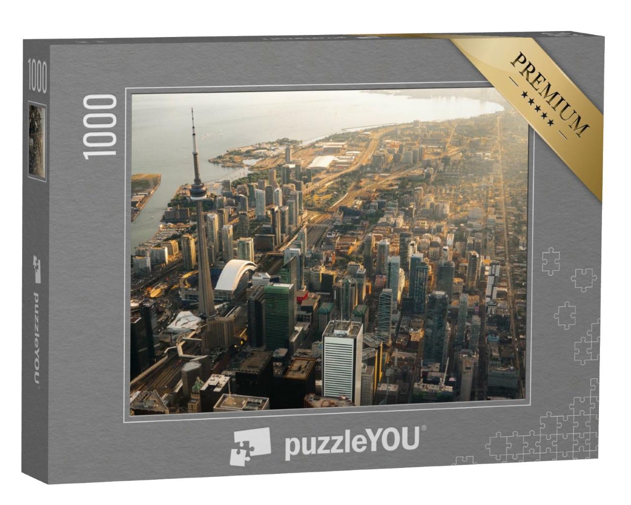 Puzzle 1000 Teile „Luftaufnahme der Stadt Toronto in Kanada“