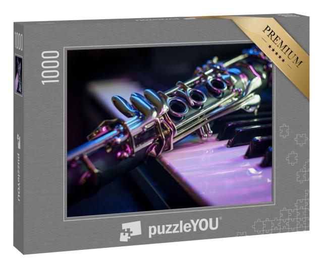 Puzzle 1000 Teile „Klarinette und E-Piano-Keyboard “