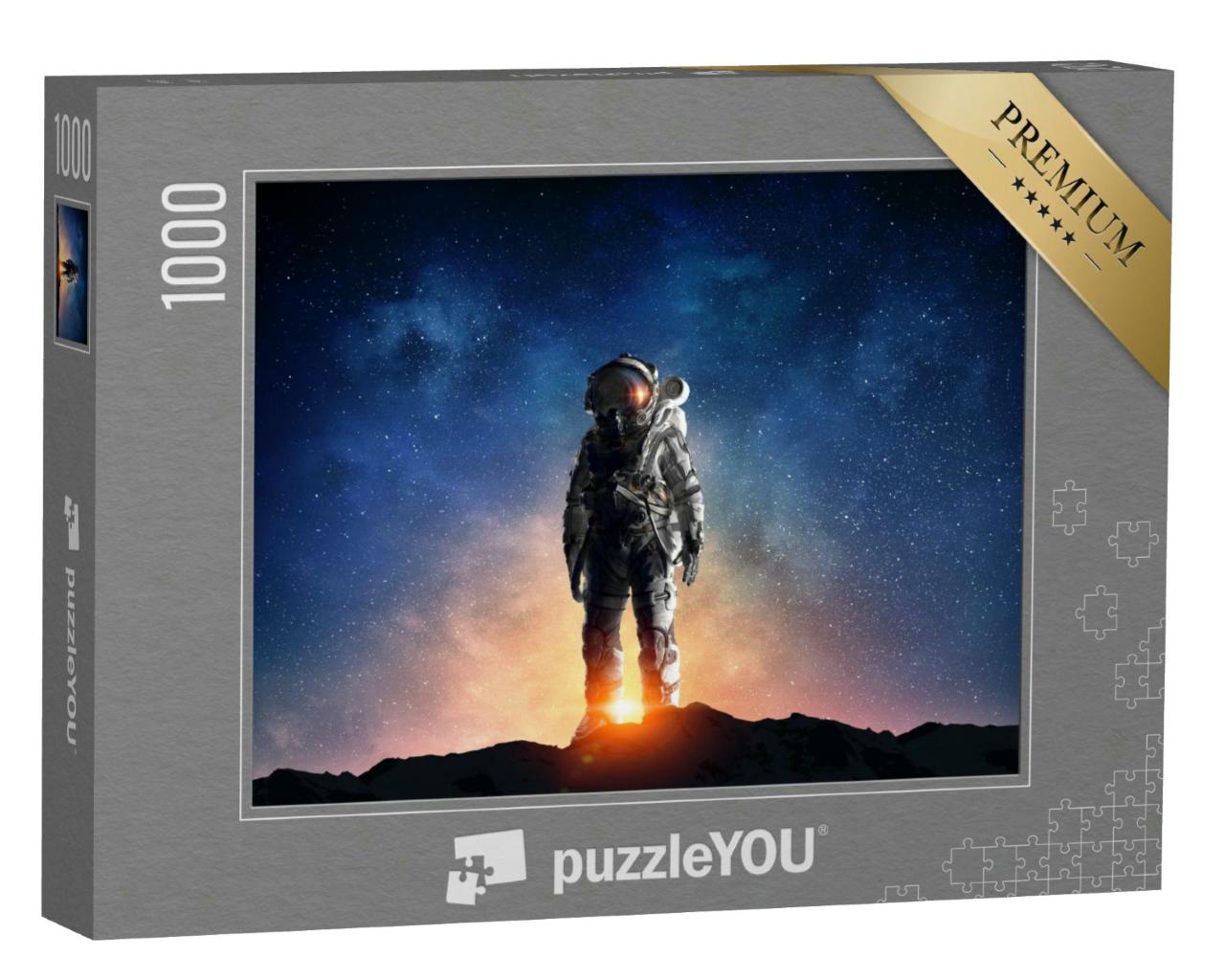 Puzzle 1000 Teile „Ein Astronaut mit Weltraum “