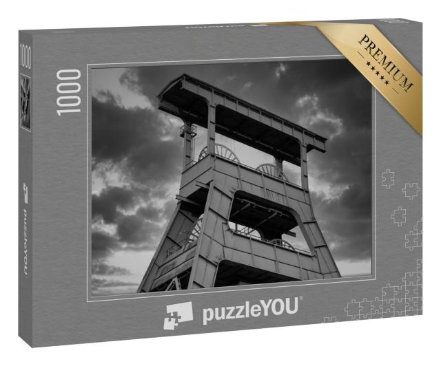 Puzzle 1000 Teile „Ein alter Förderturm im Ruhrgebiet, Deutschland“