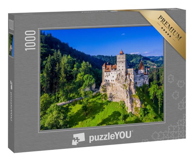 Puzzle 1000 Teile „Burg von Bran, bekannt für den Mythos Dracula, Rumänien“