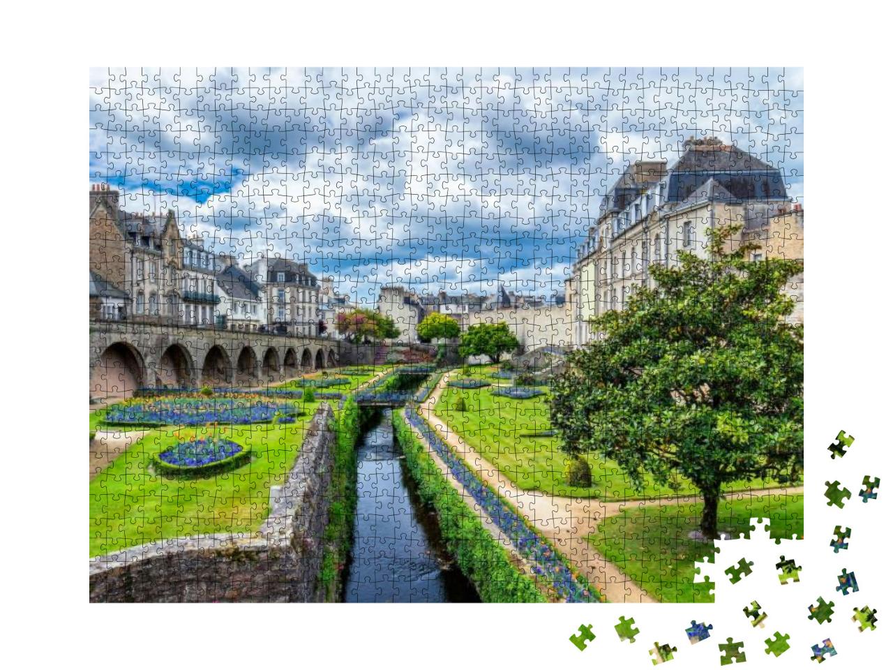 Puzzle 1000 Teile „Vannes, eine mittelalterliche Stadt in der Bretagne in Frankreich“