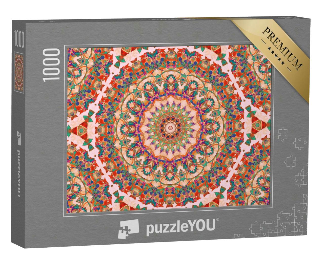 Puzzle 1000 Teile „Vintage-Mandala, handgezeichnet“