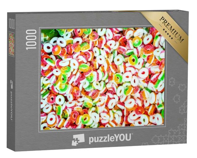 Puzzle 1000 Teile „Bunte Gelee-Bonbons, in Zucker paniert“