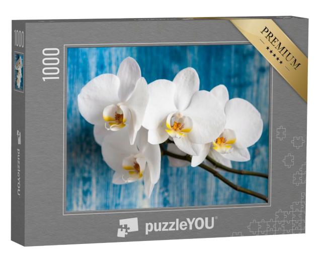 Puzzle 1000 Teile „Weiße Orchidee“