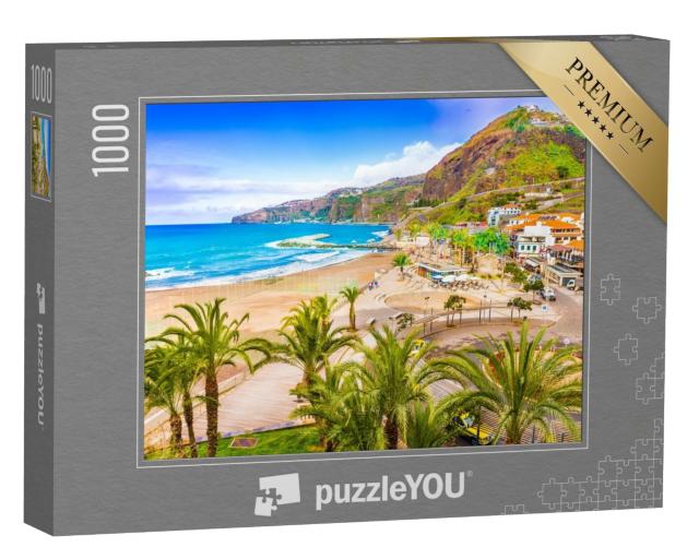 Puzzle 1000 Teile „Malerische Stadt Ribeira Brava, Madeira, Portugal“