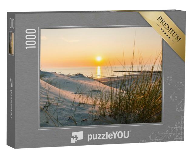 Puzzle 1000 Teile „Sonnenuntergang am Ostseestrand“