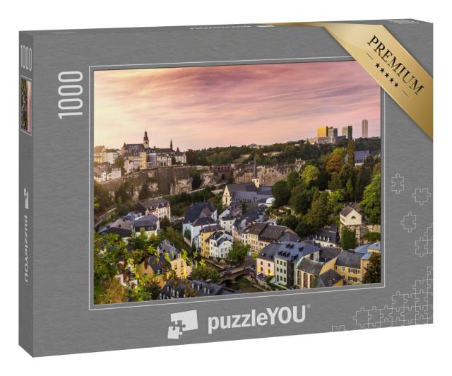 Puzzle 1000 Teile „Die schöne Stadt Luxemburg in Europa“