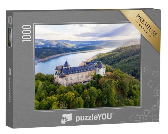 Puzzle 1000 Teile „Edersee, Schloss Waldeck, Hessen, Deutschland“
