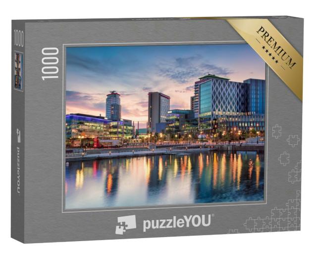 Puzzle 1000 Teile „Media City an den Salford Quays, Manchester“