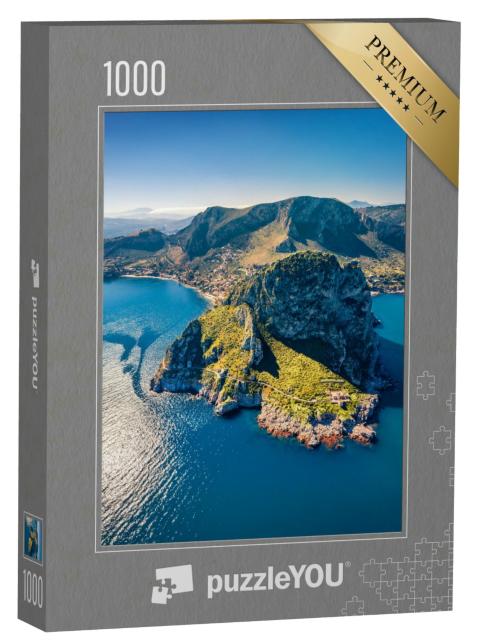 Puzzle 1000 Teile „Beeindruckendes Kap Zafferano, Sizilien, Italien“