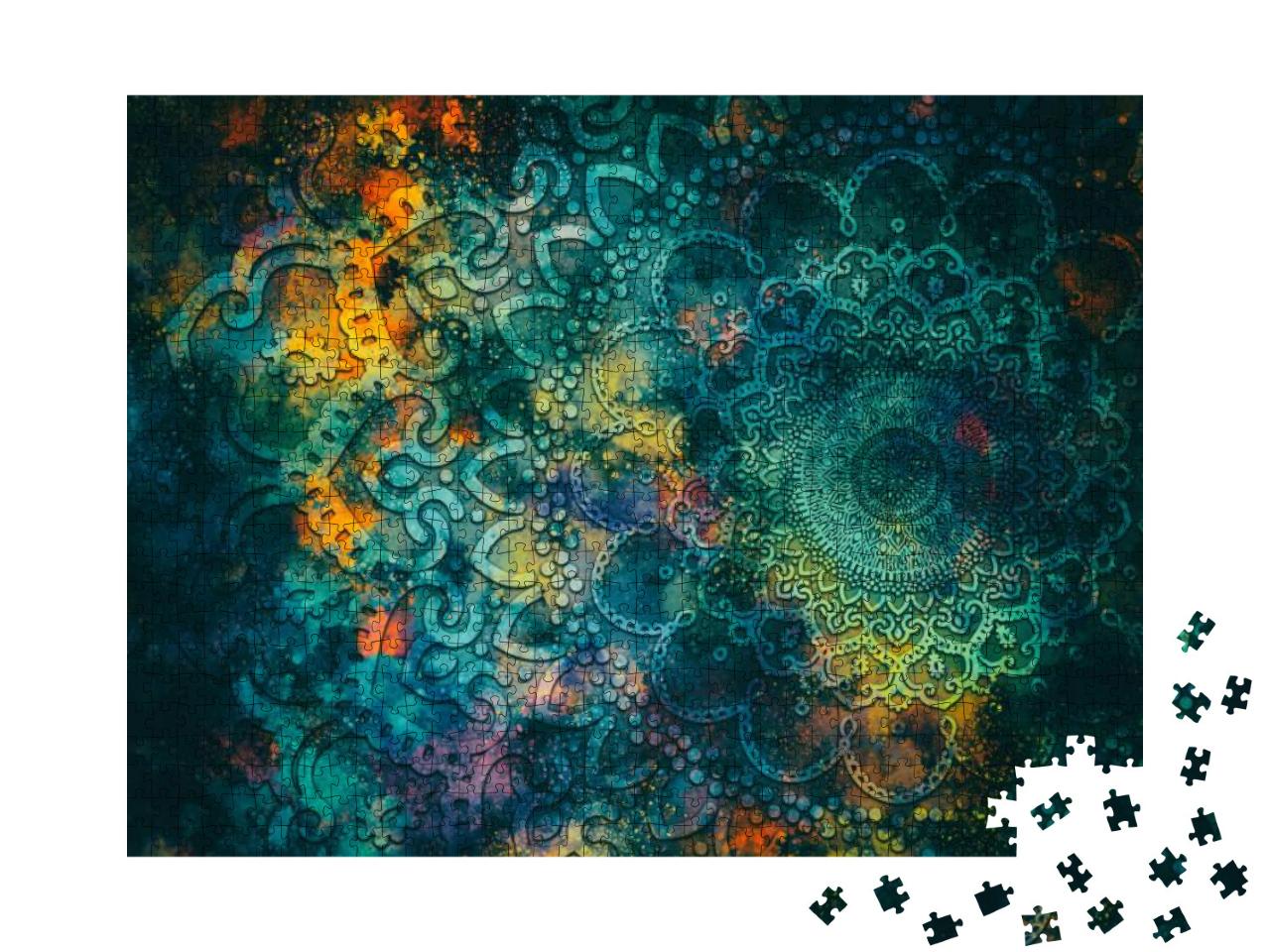 Puzzle 1000 Teile „Ein Mandala-Muster“
