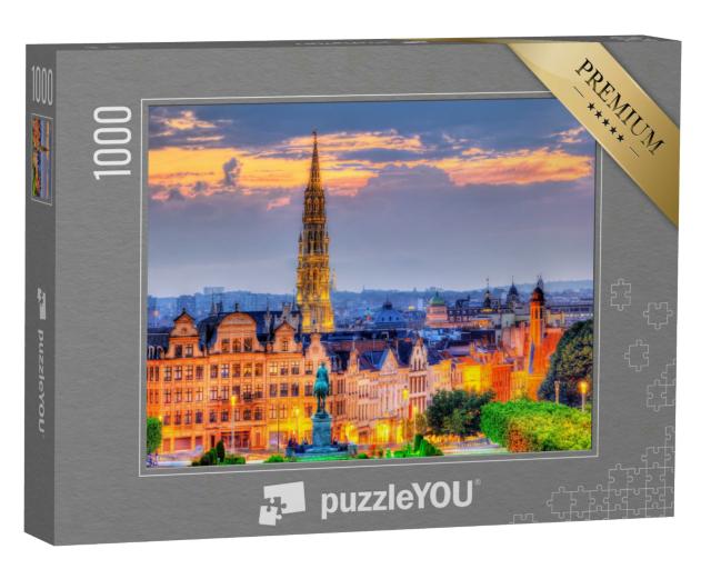 Puzzle 1000 Teile „Brüssel am Abend“