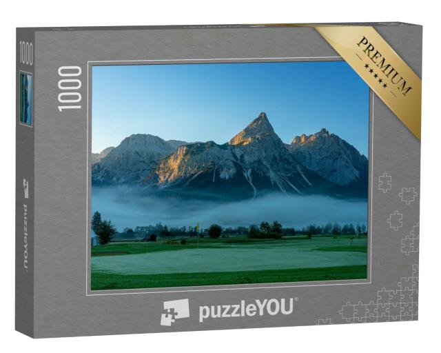 Puzzle 1000 Teile „Golfplatz auf dem Wettersteingebirge“