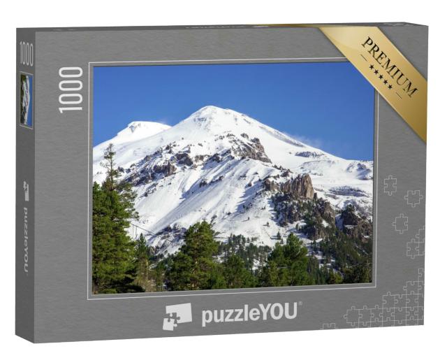Puzzle 1000 Teile „Höchster Punkt in Europa, Elbrus-Gipfel, Vulkan Elbrus“