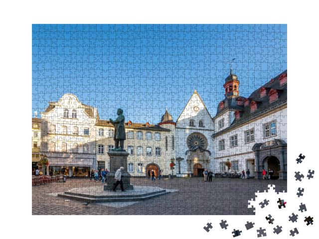 Puzzle 1000 Teile „Jesuitenplatz in Koblenz, Deutschland“